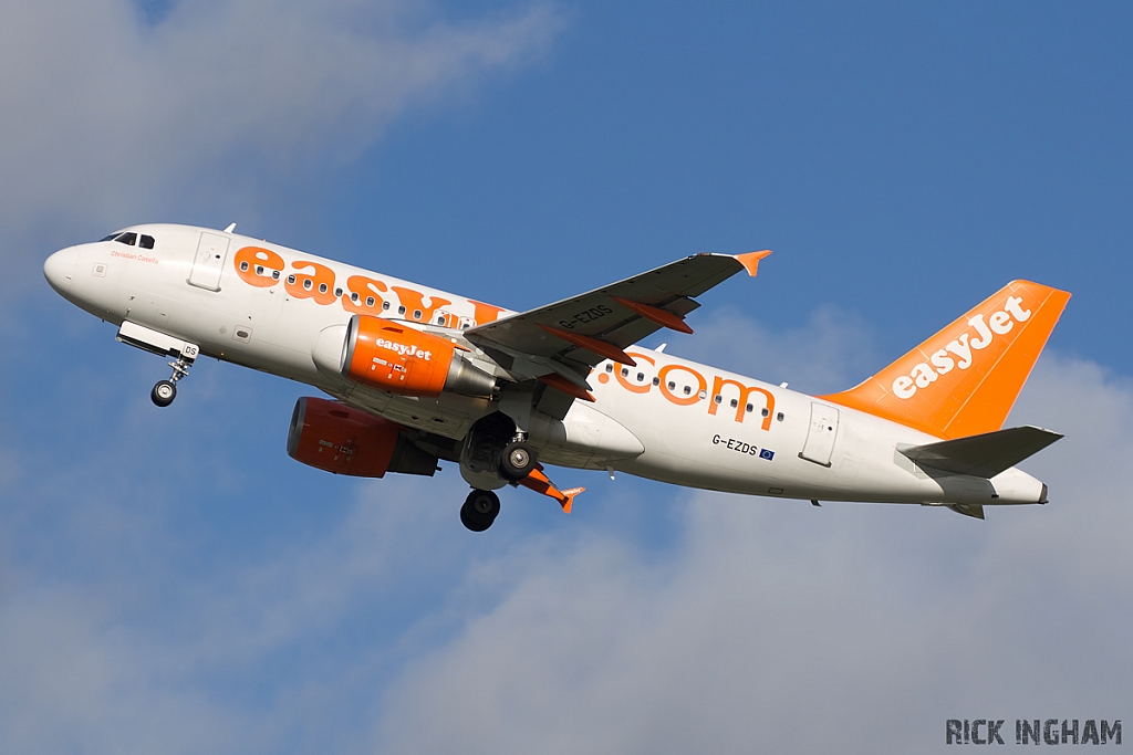 Airbus A319-111 - G-EZDS - EasyJet