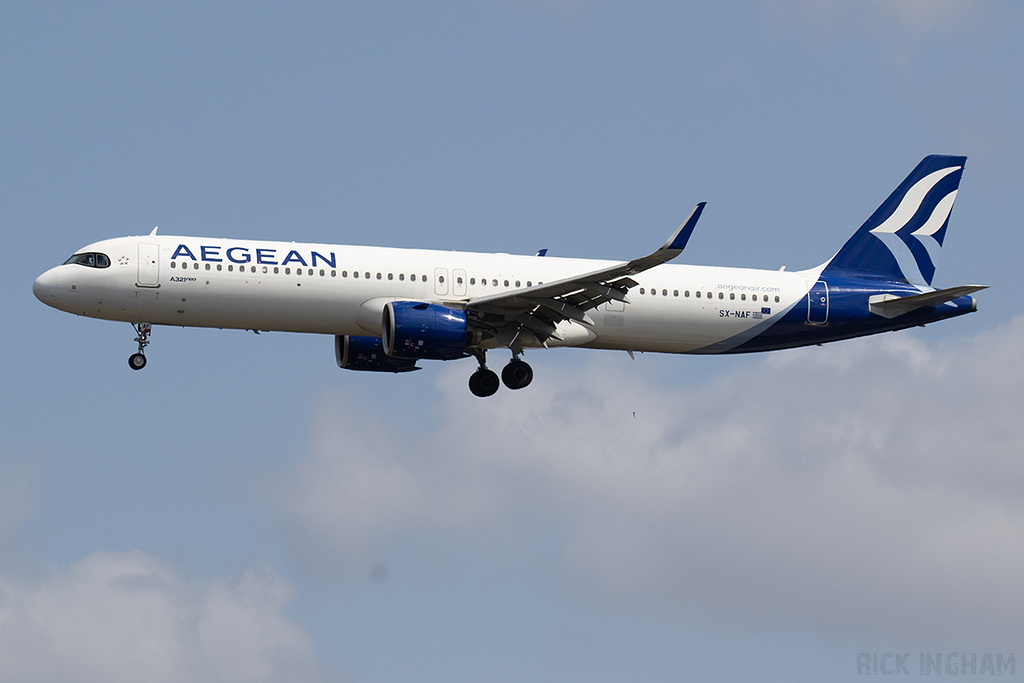 Airbus A321-271NX - SX-NAF - Aegean Airlines