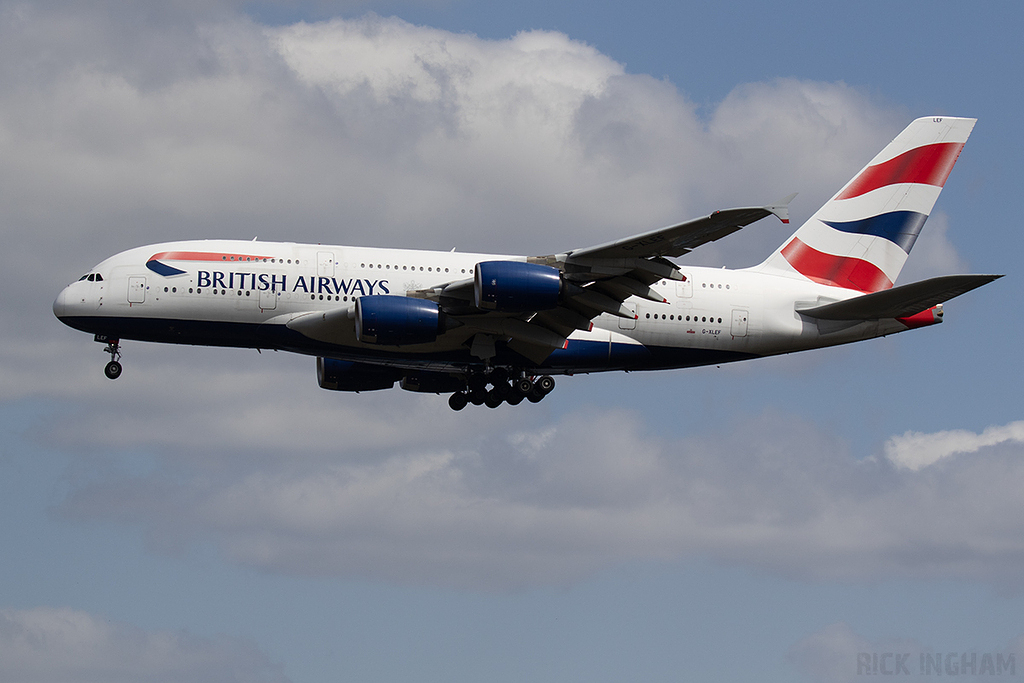 Airbus A380-841 - G-XLEF - British Airways