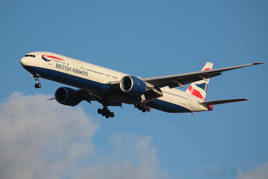 ‎Boeing 777-36NER - G-STBD - British Airways