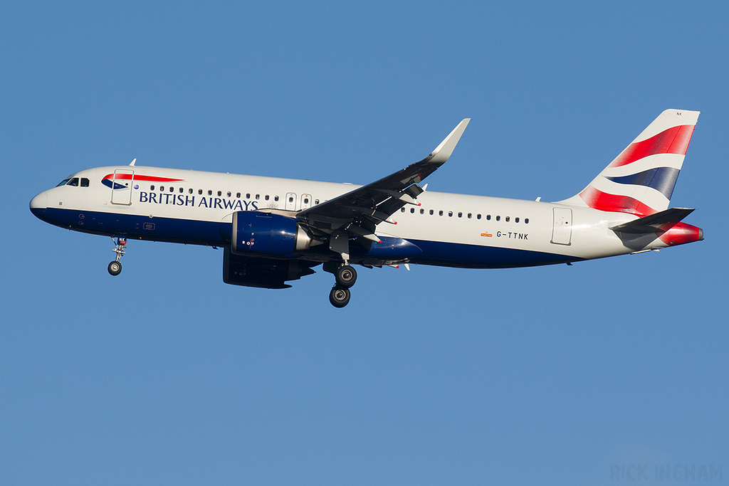 Airbus A320-251N NEO - G-TTNK - British Airways