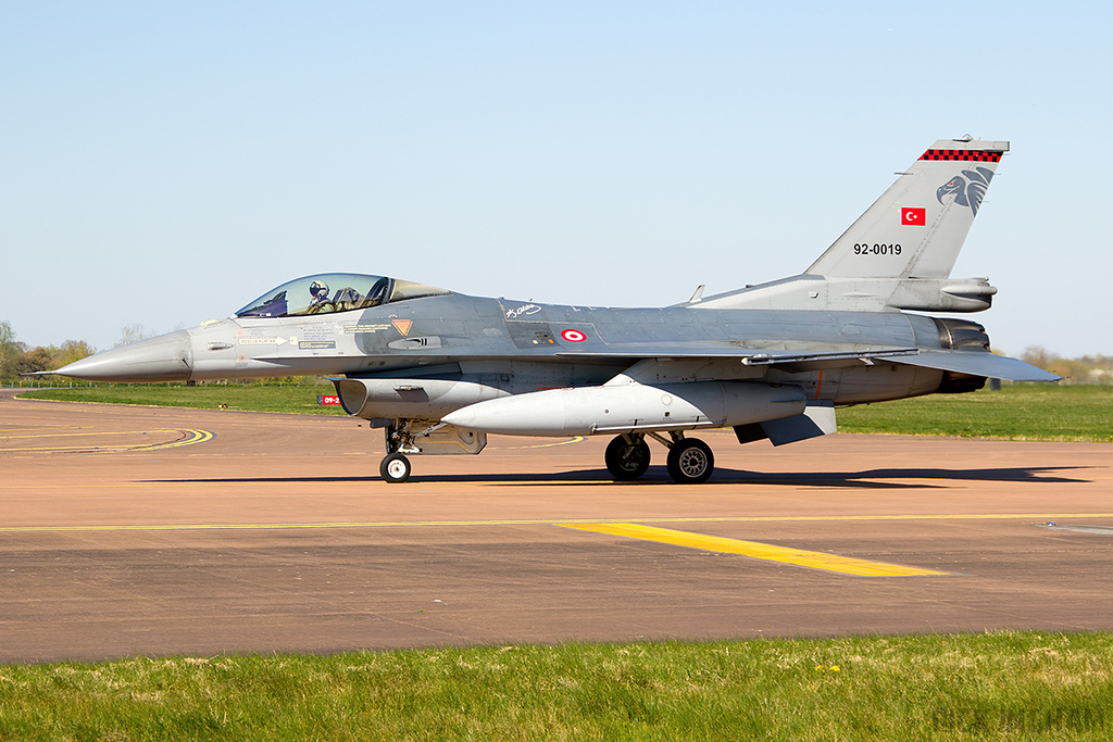 Lockheed Martin F-16C Fighting Falcon - 92-0019 - Turkish Air Force