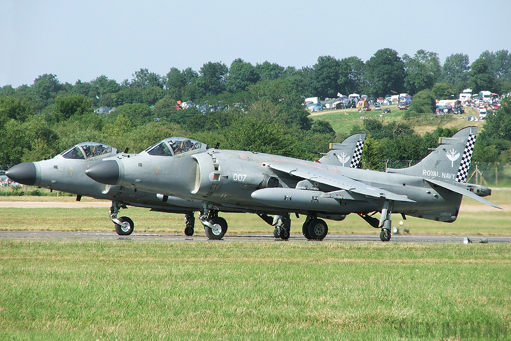 British Aerospace Sea Harrier FA2 - ZH804/007 + ZH796/001 - Royal Navy