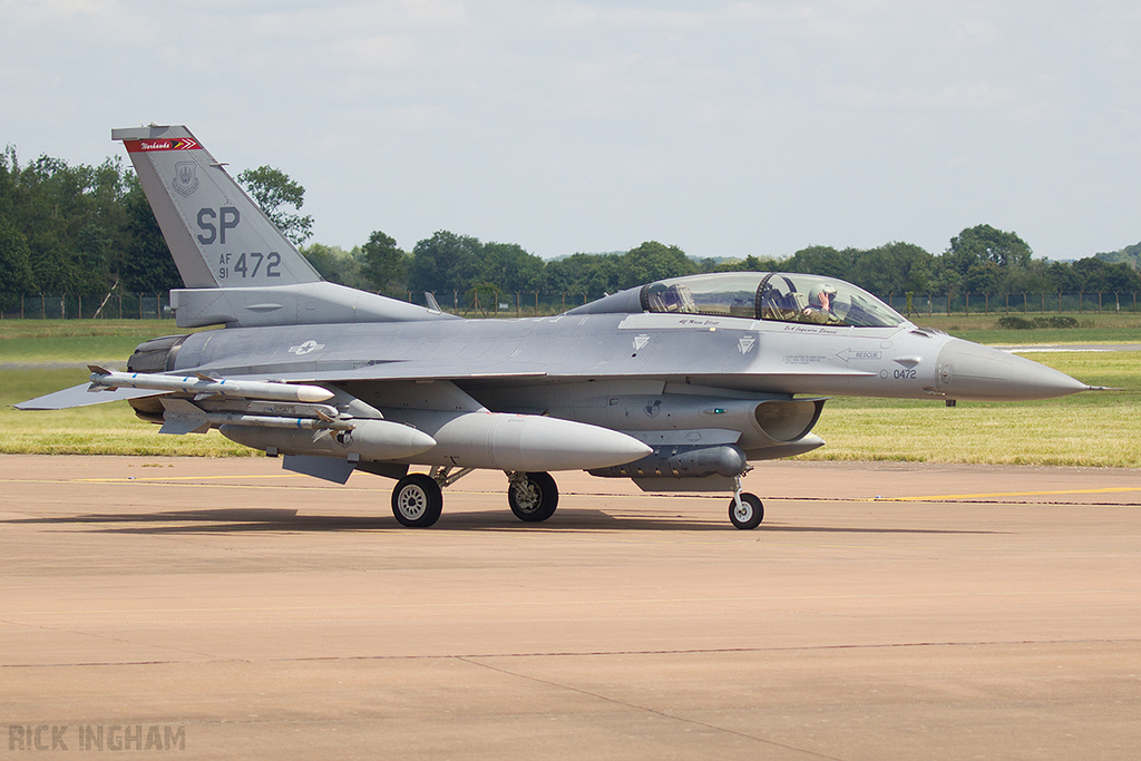 Lockheed Martin F-16D Fighting Falcon - 91-0472 - USAF
