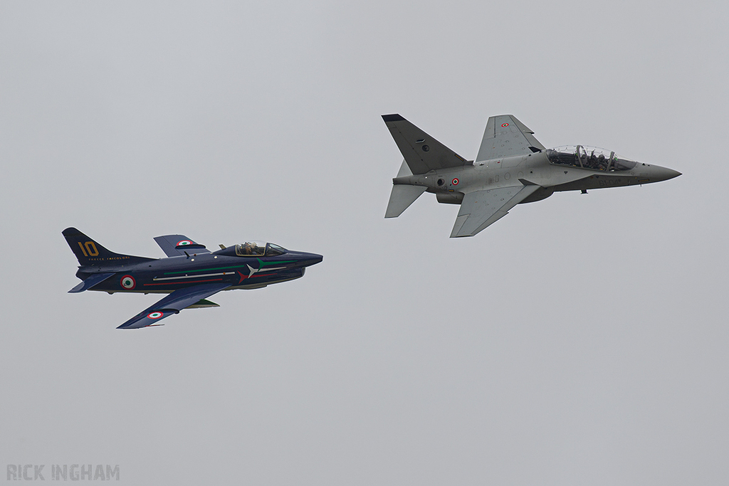 FIAT G91R - MM6305 / I-AMIC - Frecce Tricolori + Aermacchi T-346A Master - MM55155 Italian Air Force