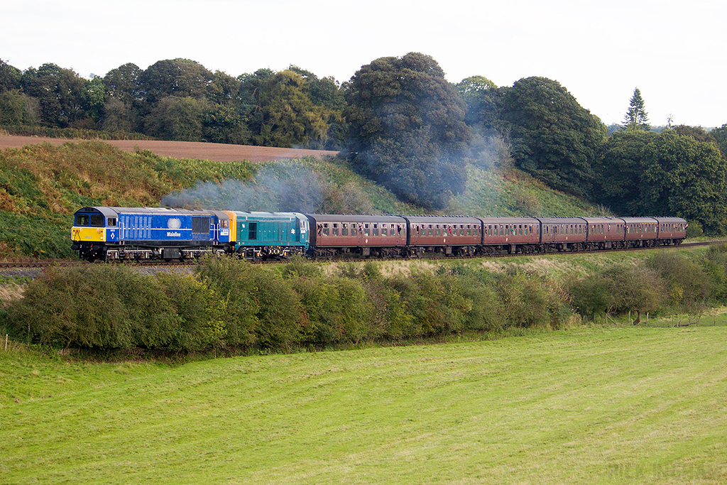 Class 58 - 58023 + Class 20 - 20048 - Mainline Freight
