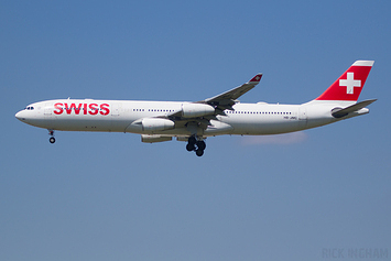 Airbus A340-313 - HB-JMC - Swiss Airlines