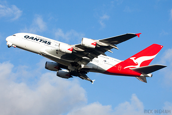 Airbus A380-842 - VH-OQL - Qantas Airways