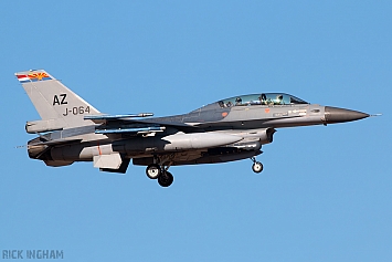 Lockheed Martin F-16B Fighting Falcon - J-064 - RNLAF