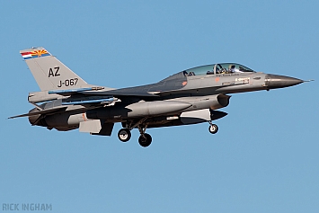Lockheed Martin F-16B Fighting Falcon - J-067 - RNLAF