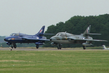 Hawker Hunter T7 - XL577/G-BXKF + WV372/G-BXFI - RAF