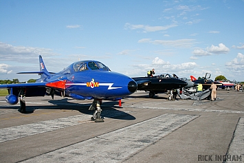 Hawker Hunter T7 - XL577/G-BXKF - RAF | Blue Diamonds