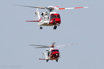 Sikorsky S-92A - G-MCGJ + AgustaWestland AW189 - G-MCGX - HM Coast Guard