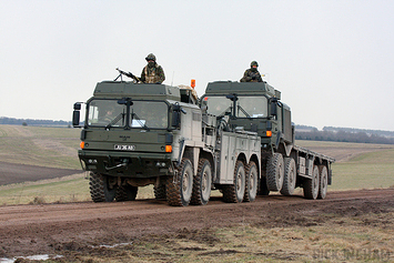 MAN recovery vehicle with a MAN HX60 - British Army