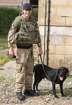 British Army Sniffer Dog