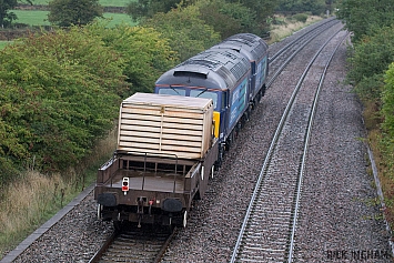 Nuclear Flask with Class 57 - 57002 + 57003 - Direct Rail Services
