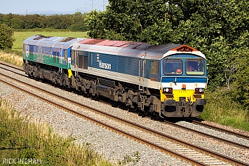 Class 59 - 59104 + 59004 - Hanson