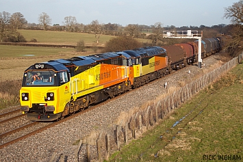Class 70 - 70801 + Class 56 - 56078 - Colas Rail