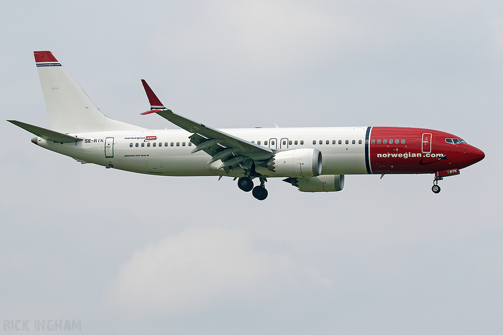Boeing 737 MAX 8 - SE-RTK - Norwegian Airlines