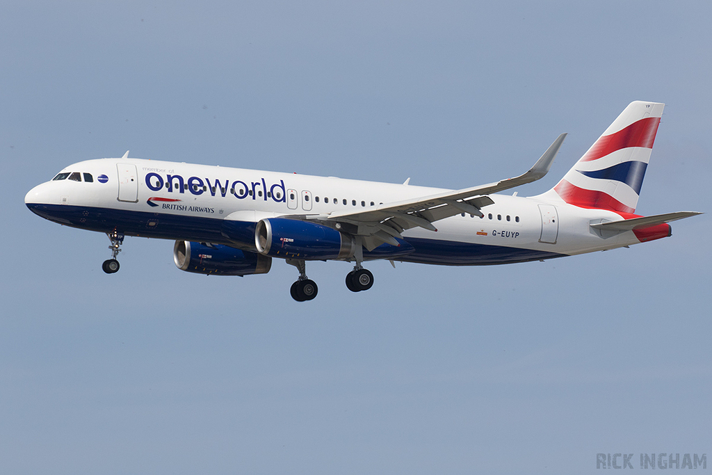 Airbus A320-232 - G-EUYP - British Airways