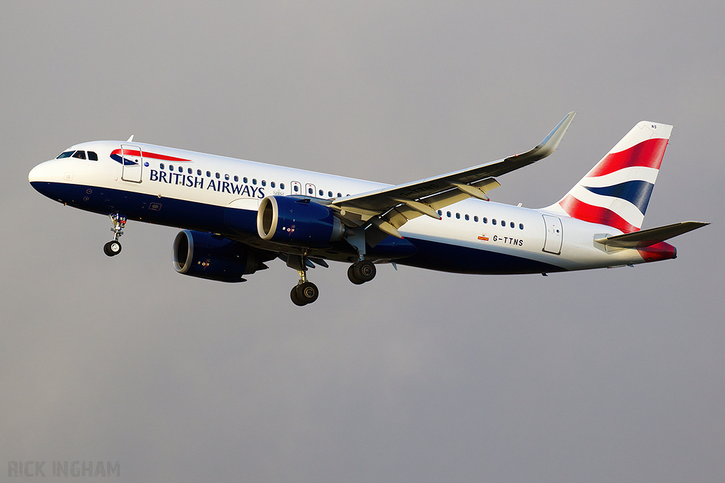 Airbus A320-251N - G-TTNS - British Airways
