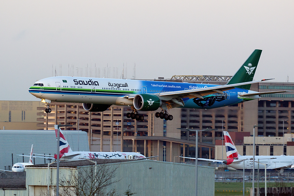 Boeing 777-368ER - HZ-AK43 - Saudia