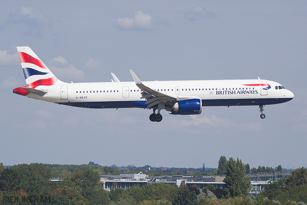 Airbus A321-251NX NEO - G-NEOS - British Airways
