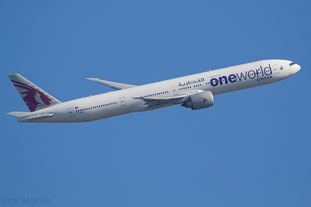 Boeing 777-3DZER - A7-BAG - OneWorld | Qatar Airways