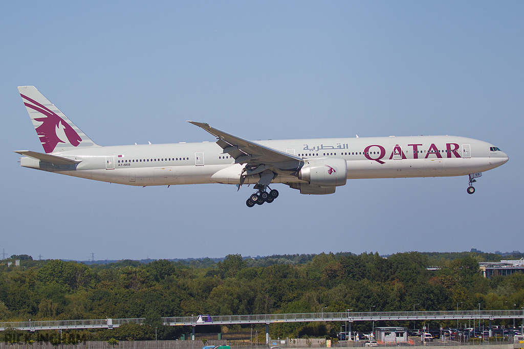 Boeing 777-3DZER - A7-BEB - Qatar Airways