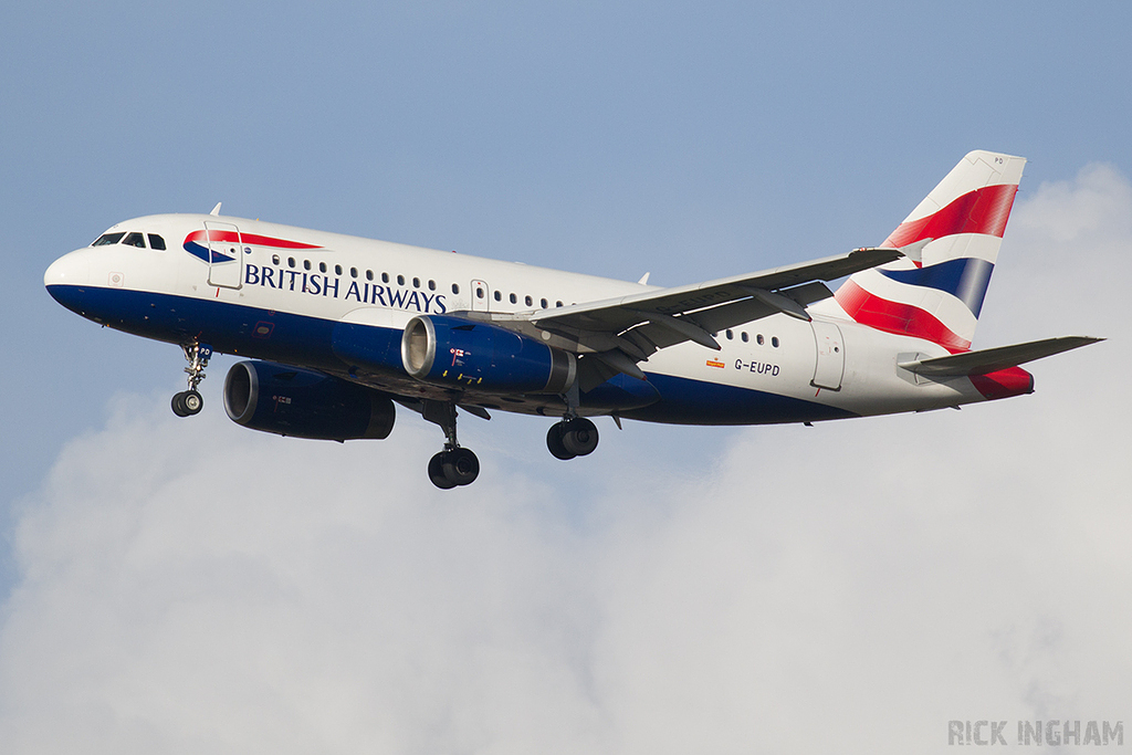Airbus A319-131 - G-EUPD - British Airways