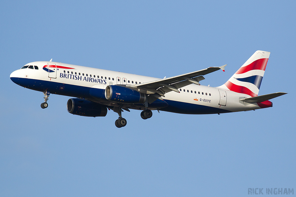 Airbus A320-232 - G-EUYC - British Airways