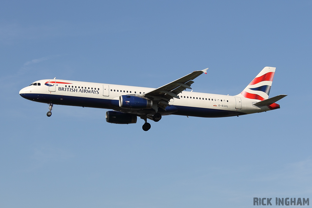Airbus A321-231 - G-EUXL - British Airways