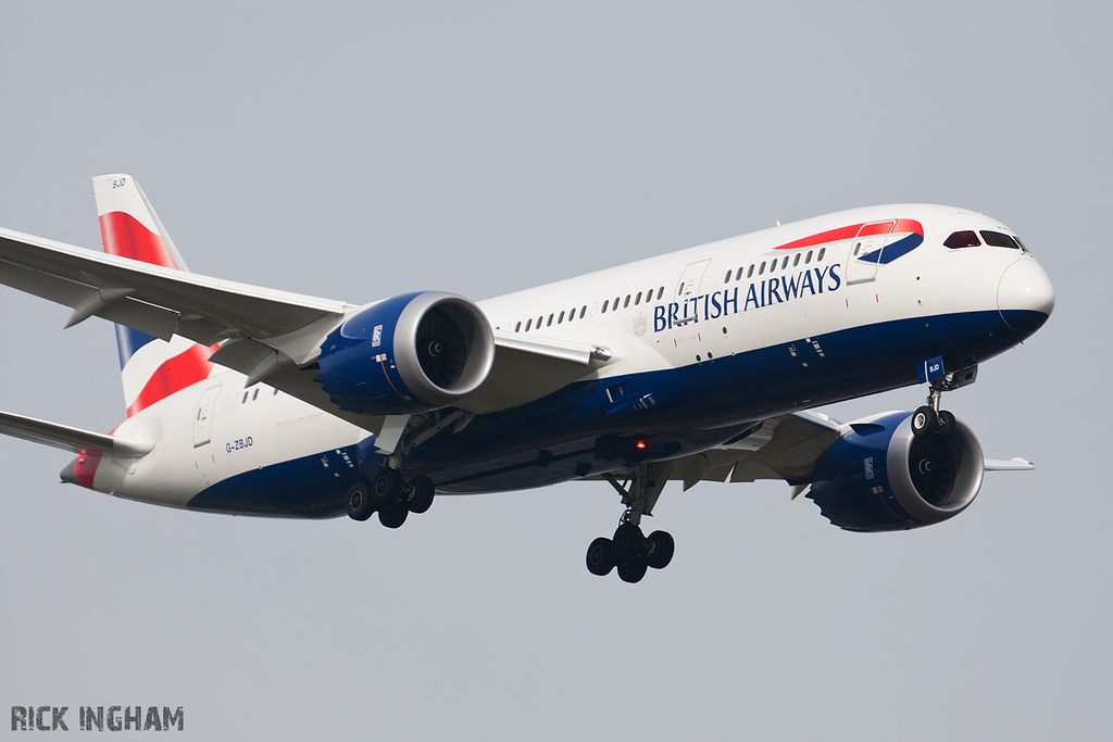 Boeing 787-8 Dreamliner - G-ZBJD - British Airways