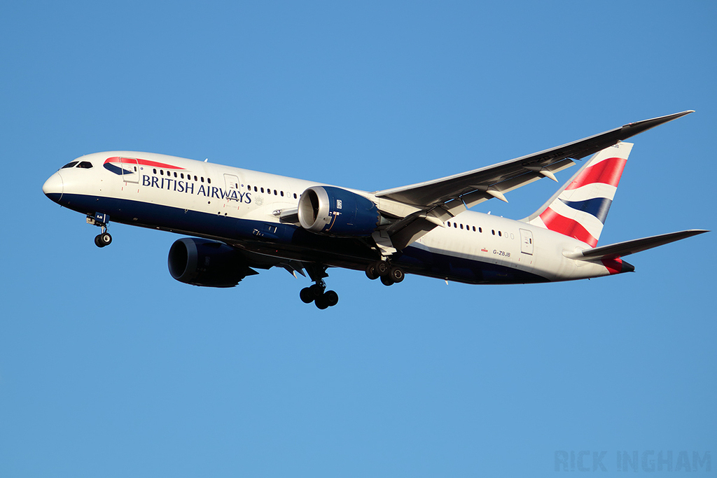 Boeing 787-8 Dreamliner - G-ZBJB - British Airways