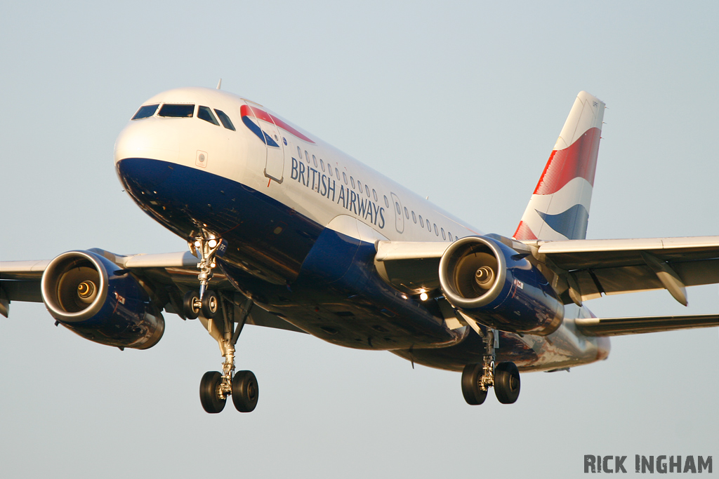 Airbus A319 -131 - G-EUPF - British Airways