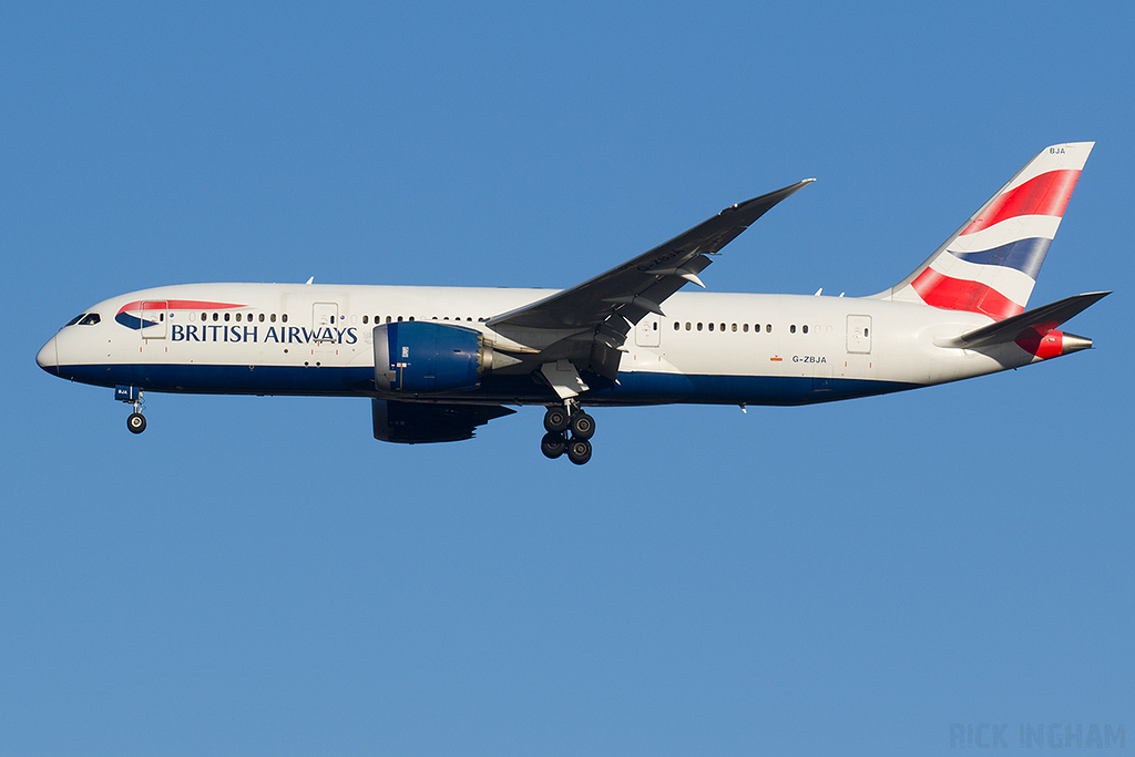 Boeing 787-8 Dreamliner - G-ZBJA - British Airways