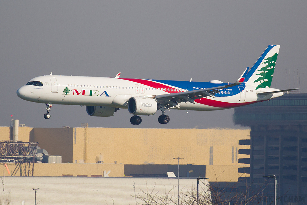 Airbus A321-271NX - OD-M10 - Middle East Airlines