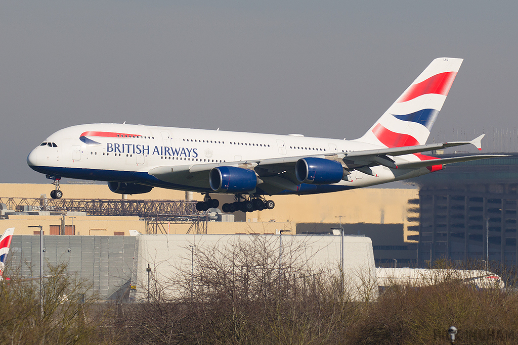 Airbus A380-841 - G-XLEG - British Airways