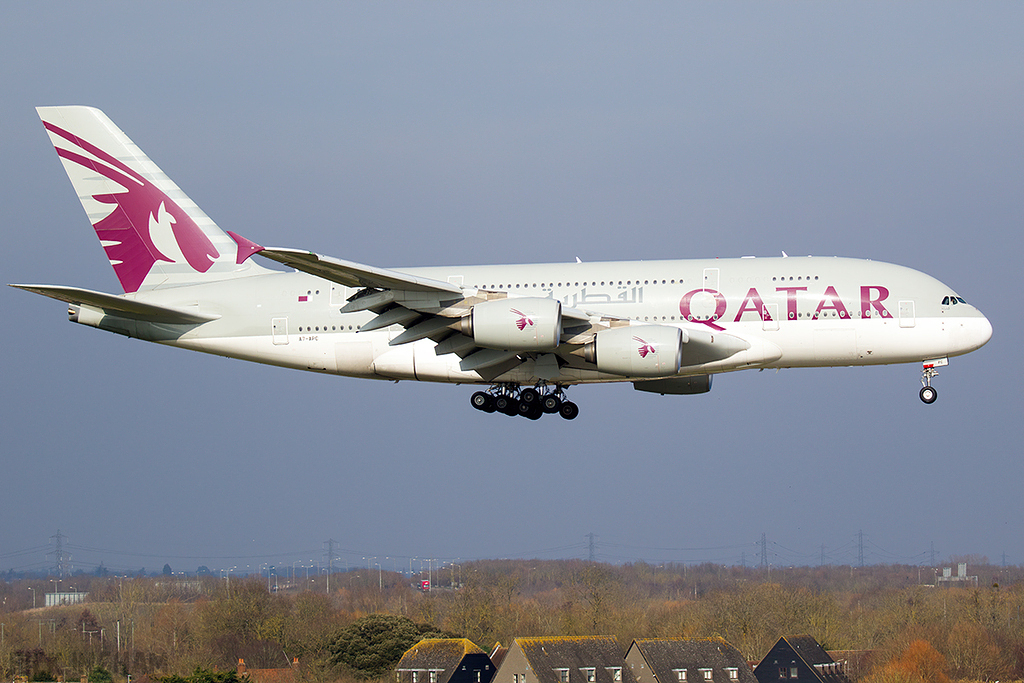 Airbus A380-861 - A7-APC - Qatar Airways
