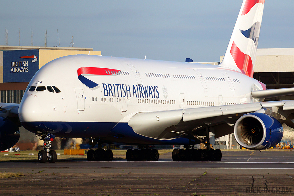 Airbus A380-841 - G-XLEF - British Airways