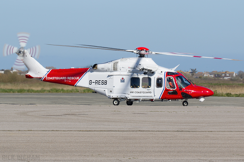 Leonardo AW139 - G-RESB - HM Coast Guard