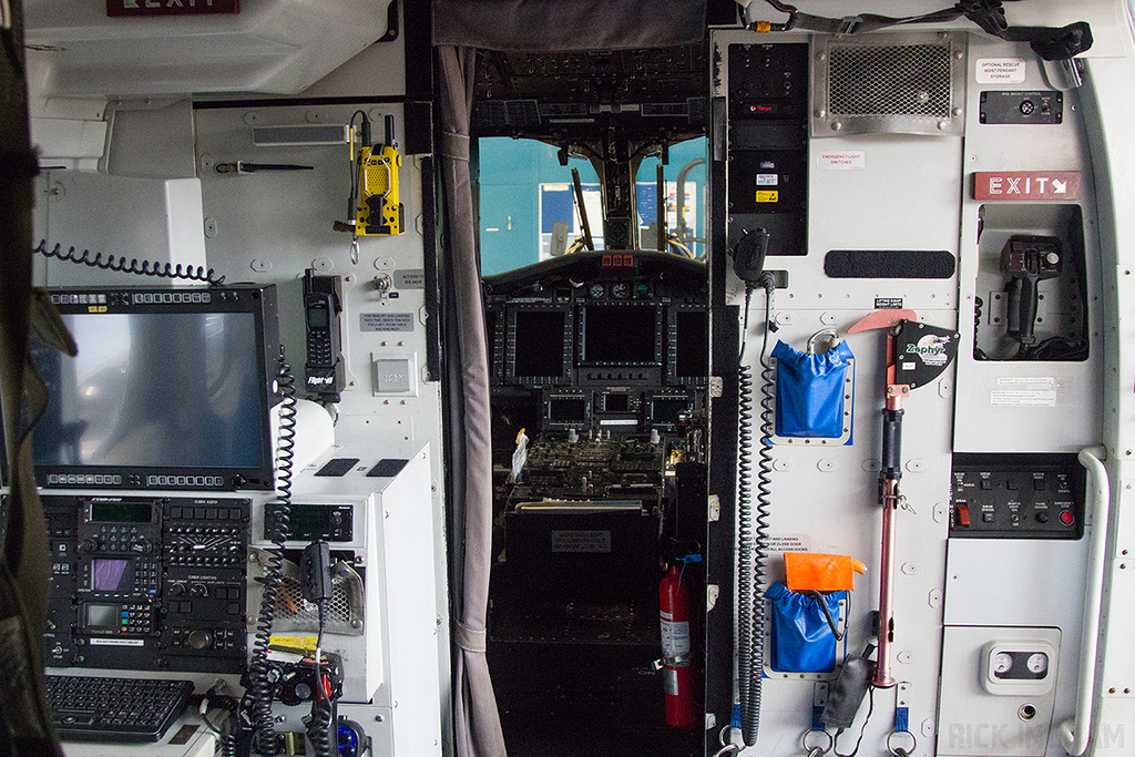 Winch Operators Station on Sikorsky S-92A - G-MCGZ - Coast Guard