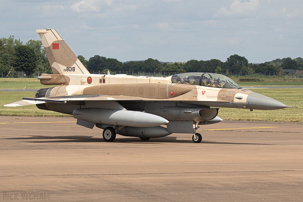Lockheed Martin F-16D Fighting Falcon - 08-2018 - Moroccan Air Force