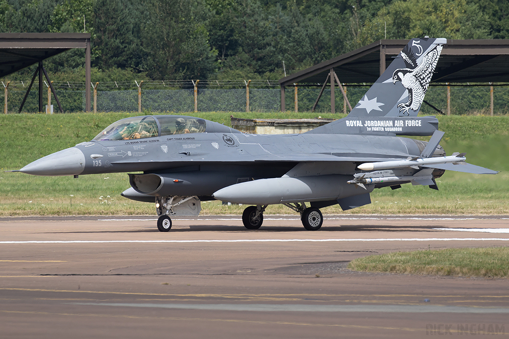 Lockheed Martin F-16BM Fighting Falcon - 135 - Jordanian Air Force