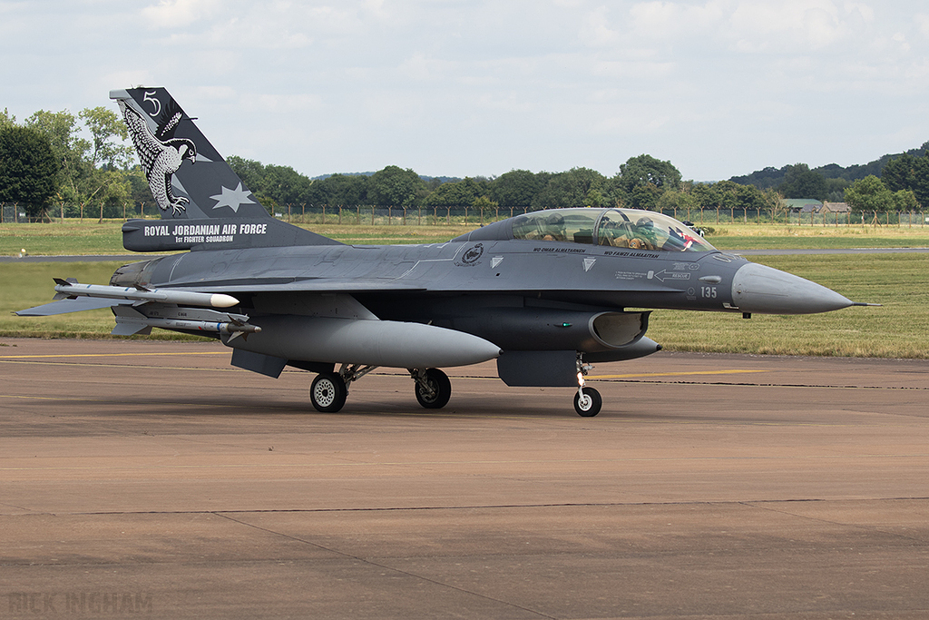 Lockheed Martin F-16BM Fighting Falcon - 135 - Jordanian Air Force