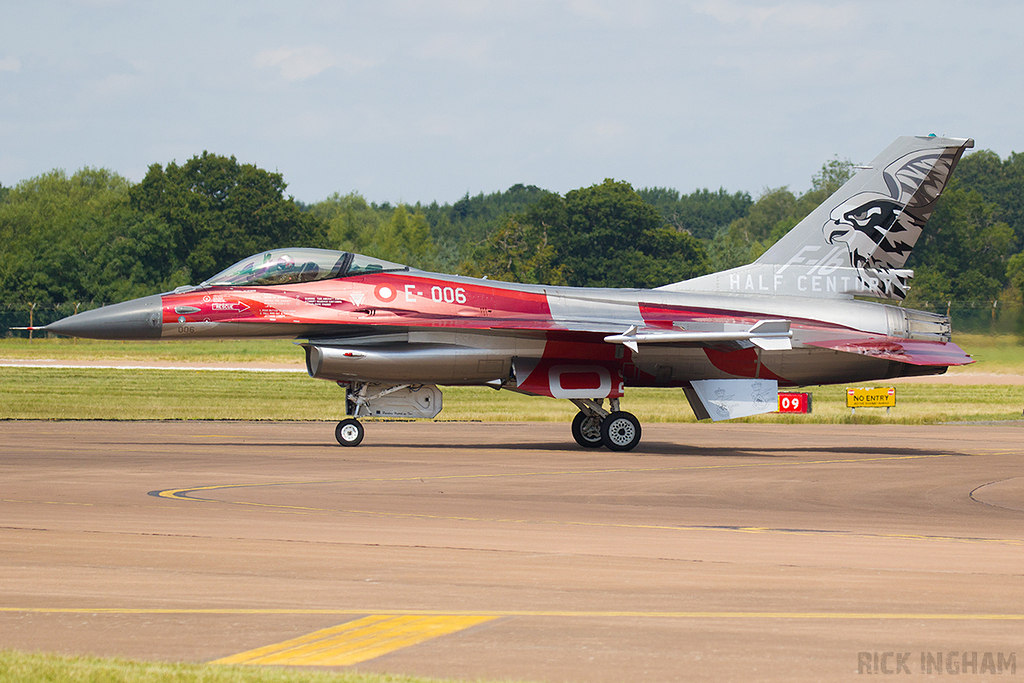 Lockheed Martin F-16AM Fighting Falcon - E-006 - Danish Air Force