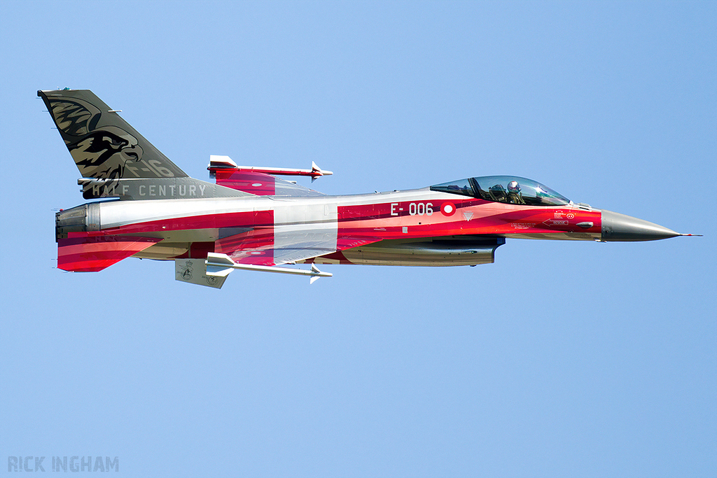 Lockheed Martin F-16AM Fighting Falcon - E-006 - Danish Air Force