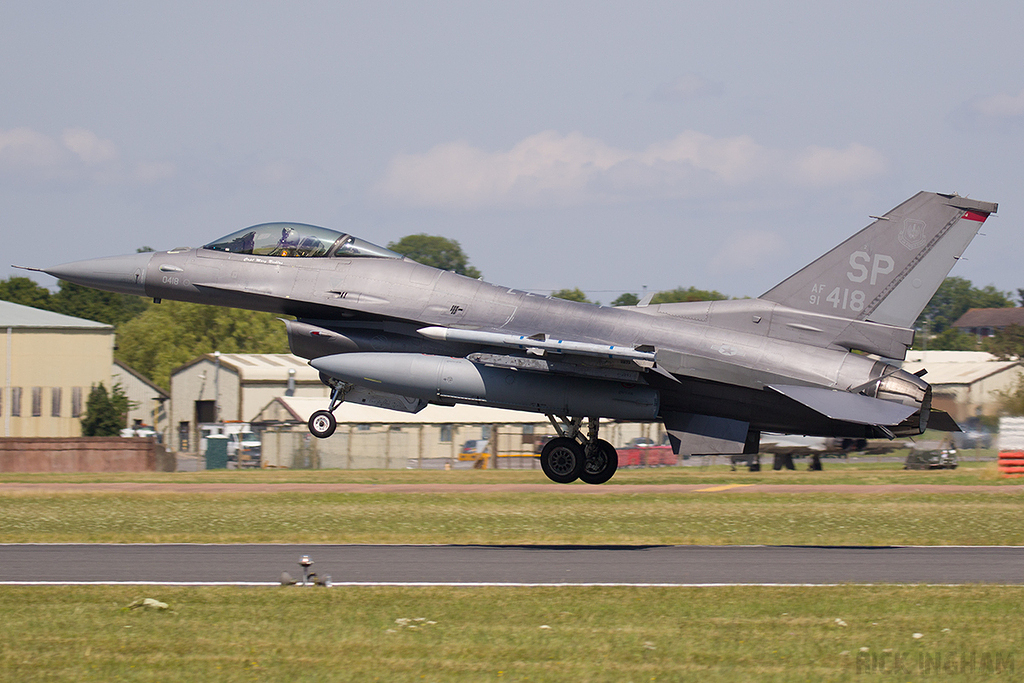Lockheed Martin F-16C Fighting Falcon - 91-0418 - USAF