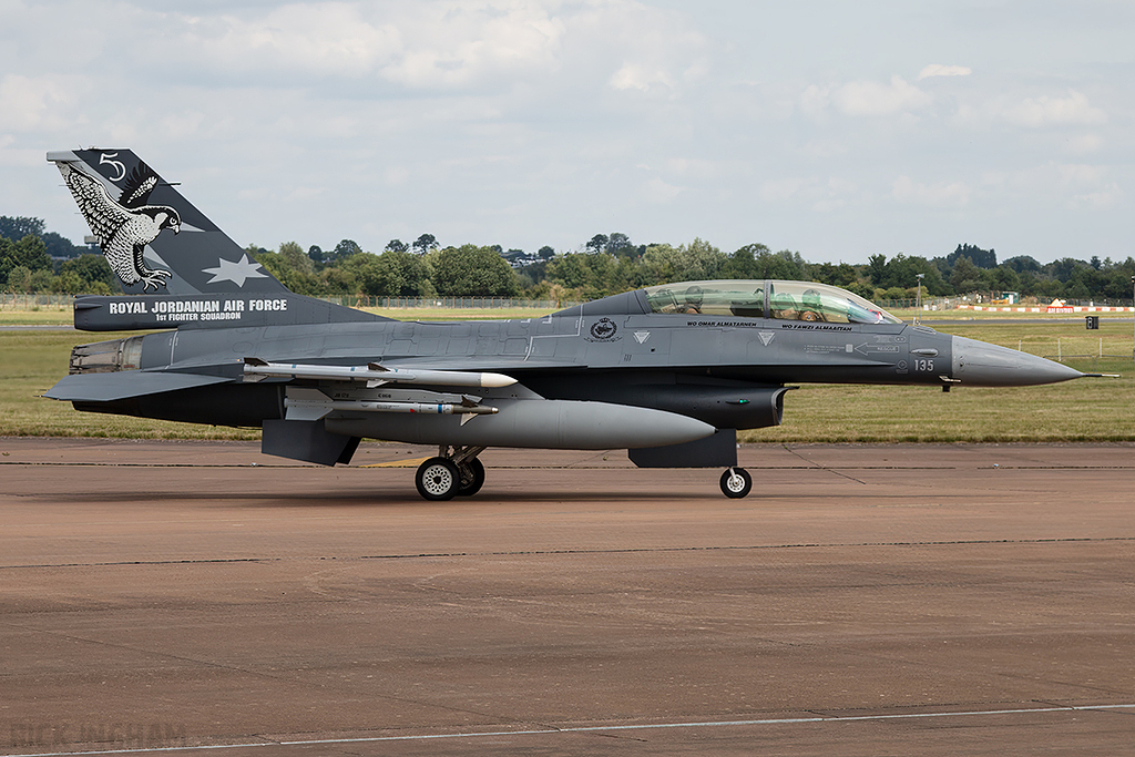 Lockheed Martin F-16BM Fighting Falcon - 135 - Jordanian Air Force