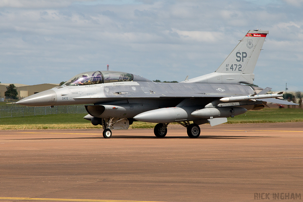 Lockheed Martin F-16D Fighting Falcon - 91-0472 - USAF